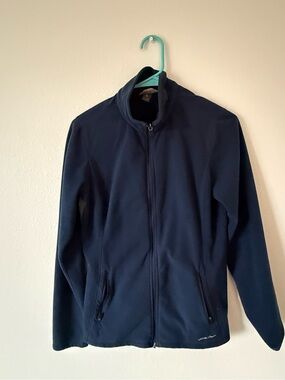 Eddie Bauer Navy Full-Zip Women's Fleece Jacket